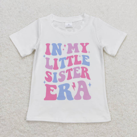 GT0507 baby girl clothes little sister baby girl summer tshirt