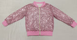 GT0556 pre-order baby girl clothes pink sequins girl winter jacket top
