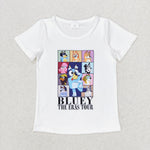 GT0595 baby girl clothes cartoon dog girl summer tshirt