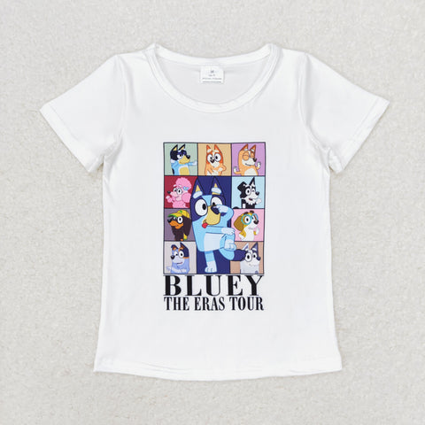 GT0595 baby girl clothes cartoon dog girl summer tshirt