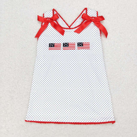 GT0599  baby girl clothes 4th of July patriotic girl summer tshirt