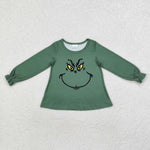 GT0610   toddler girl clothes cartoon girl christmas winter top shirt