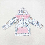 GT0634  toddler girl clothes cartoon dog girl winter hoodie top