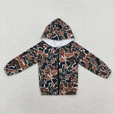 GT0635  toddler girl clothes camouflage girl winter hoodie top