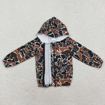 GT0635  toddler girl clothes camouflage girl winter hoodie top