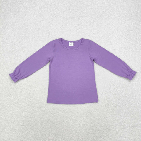 GT0645  toddler girl clothes purple girl winter shirt top