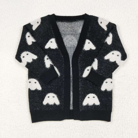 GT0649   toddler girl clothes ghost girl halloween winter top cardigan sweater