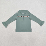 GT0669  toddler girl clothes hunting camouflage girl winter top t-shirt