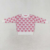 GT0687 toddler girl clothes bows girl winter top sweater