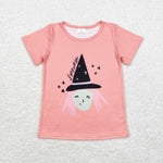 GT0697 toddler girl clothes witch girl halloween top