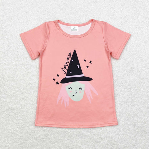 GT0697 toddler girl clothes witch girl halloween top