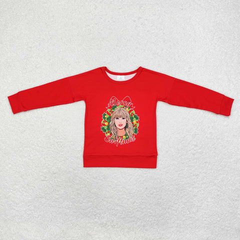 GT0703  toddler girl clothes 1989 singer girl winter top shirt