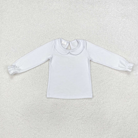 GT0710   toddler girl clothes white girl winter top shirt