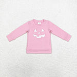 GT0717    toddler girl clothes smile girl winter top t-shirt