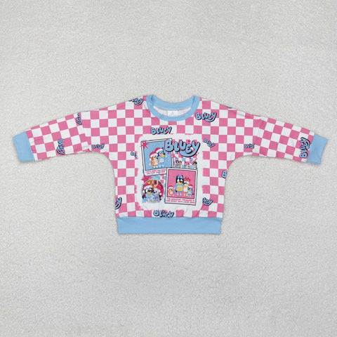 GT0732  toddler girl clothes cartoon dog girl  winter top shirt