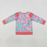 GT0766  toddler girl clothes floral girl winter top shirt