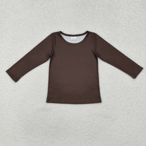 GT0798  toddler girl clothes solid color girl winter top shirt