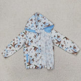 GT0875   toddler girl clothes mallard girl winter hoodie top shirt