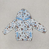 GT0875   toddler girl clothes mallard girl winter hoodie top shirt