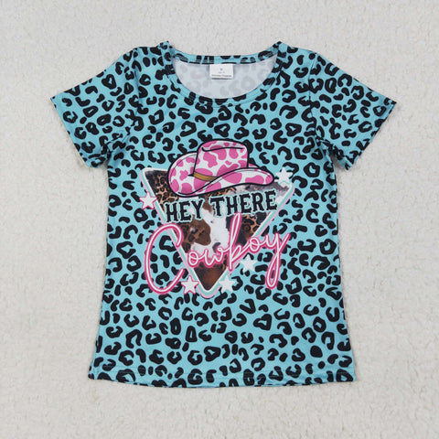 GT0934   toddler girl clothes cowgirl girls summer top shirt