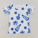 RTS toddler clothes matching clothing girl cheer top kids summer clothing-2025.7.22