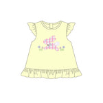 GT0945 pre-order  toddler girl clothes rabbit girl easter summer top shirt-2025.1.31