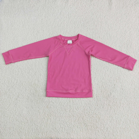 GT0968   toddler girl clothes pink girl top shirt yoga clothes