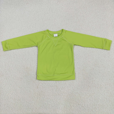 GT0971   toddler girl clothes green girl top shirt yoga clothes
