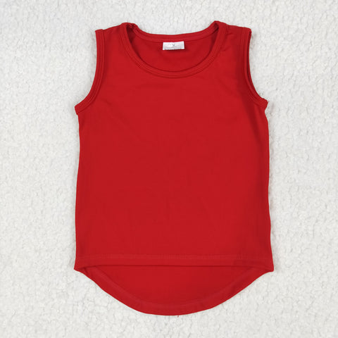 GT0981   toddler girl clothes red girl summer top shirt yoga clothes