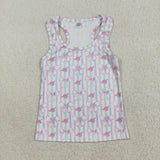 GT1014   toddler girl clothes bows girl summer top shirt yoga clothes