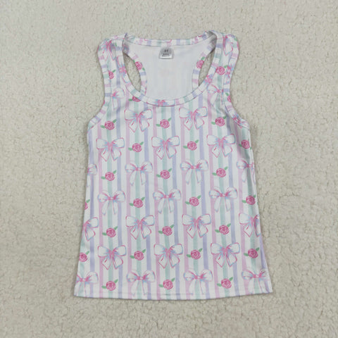 GT1014   toddler girl clothes bows girl summer top shirt yoga clothes