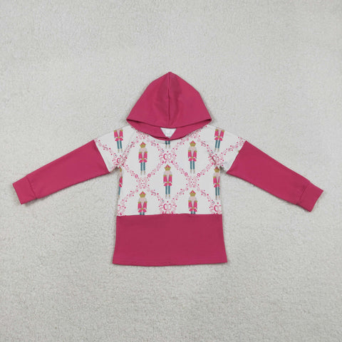 GT1043   toddler girl clothes soldiers girl winter christmas hoodie top