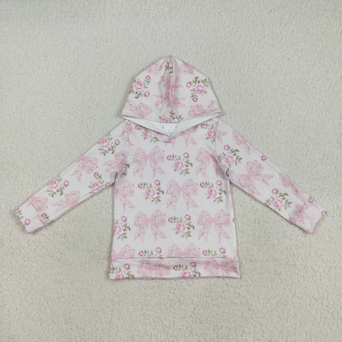 GT1058  toddler girl clothes bows girl winter hoodie top