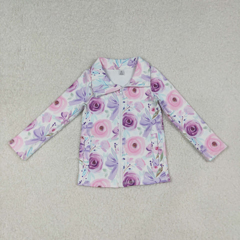 GT1083    toddler girl clothes bows girl winter top yoga clothes