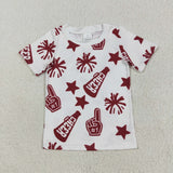 RTS toddler clothes matching clothing girl cheer top kids summer clothing-2025.7.22