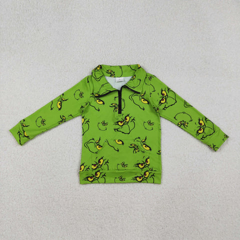 GT1170   toddler girl  clothes cartoon girl christmas winter top