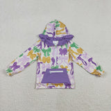 RTS toddler clothes matching clothing bows print kids mardi gras winter clothing-2025.11.26