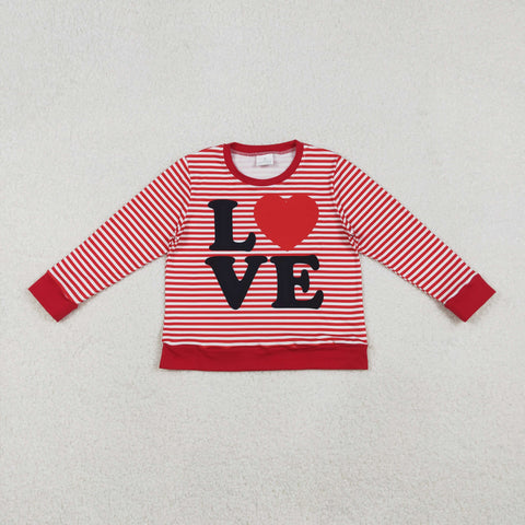 GT1235 baby girl clothes love girl valentine top girl shirt