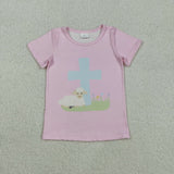 RTS toddler clothes matching clothing rabbit print girl easter summer clothing-2025.12.6
