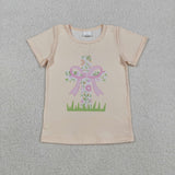 RTS toddler clothes matching clothing rabbit print girl easter summer clothing-2025.12.6