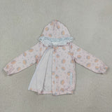 GT1660   baby girl clothes pumpkin print girl winter  top