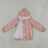 GT1661    baby girl clothes pumpkin print girl winter  top