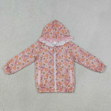 GT1661    baby girl clothes pumpkin print girl winter  top