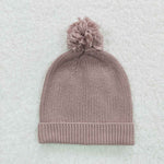 Light purple knitted beanies & hats for babies