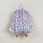 BA0217  toddler backpack  baby roses print baby  gift preschool bag