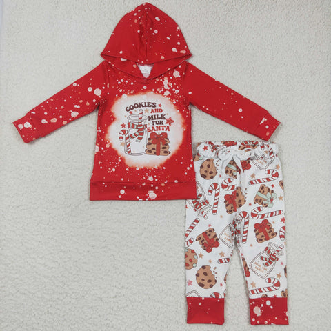 BLP0219 red long sleeve shirt and pants boys outfits