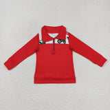 BT0347 red long sleeve shirt