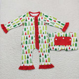 LR0626 long sleeve Christmas baby romper