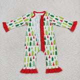 LR0626 long sleeve Christmas baby romper