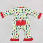 LR0626 long sleeve Christmas baby romper